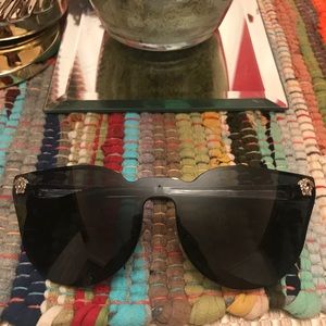Authentic Versace rimless cateye sunglasses